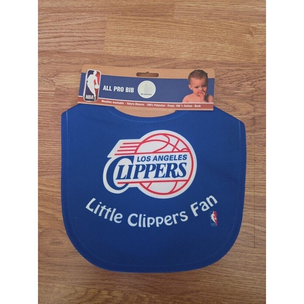 NBA Los Angeles Clippers Baby Infant ALL PRO BIB LITTLE FAN Blue Basketball NEW